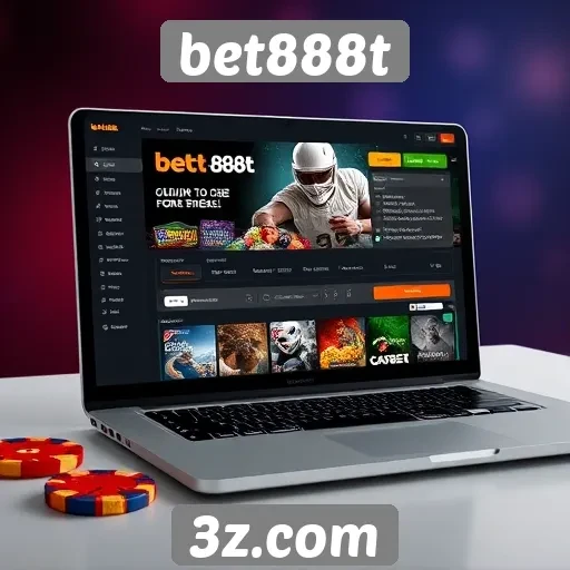 Análise da interface do usuário do site bet888t